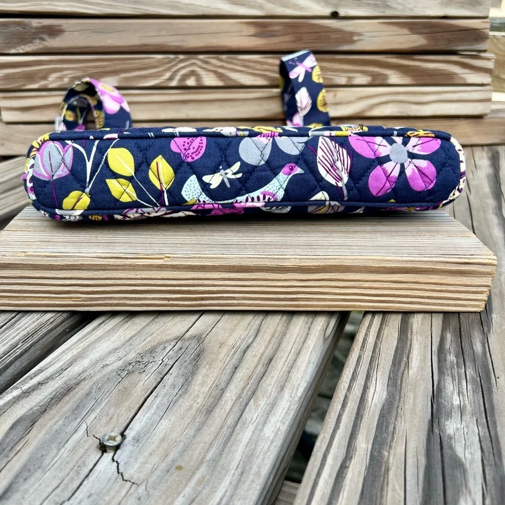 - Vera Bradley Nightingale Floral Purple Crossbody Purse! NEW!